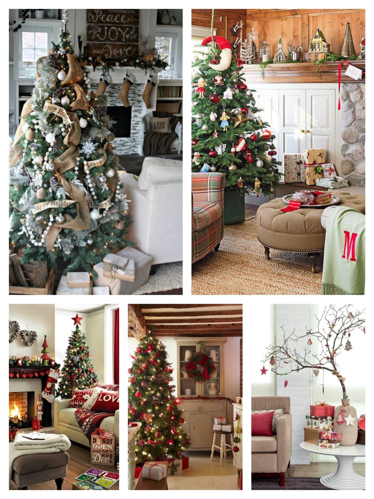1. The Lily Pad Cottage - 2. BHG - 3. Christmas 365 Greetings - 4. Pinterest - 5. Casa Abril 